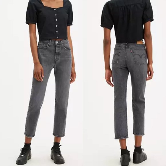 Levi's Denim - Levi's Women's Wedgie Fit Straight Leg Charcoal Black Jeans 24 Retro